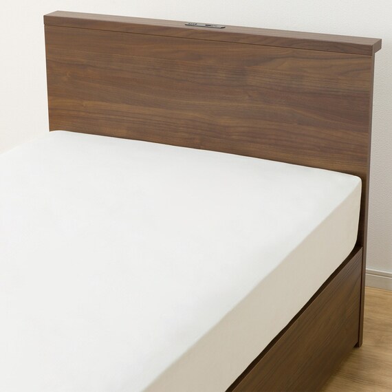 収納付きベッドフレーム シングル 棚付きタイプ (NS-002 DR31 引き出し付き 深型 床板 MBR2) 8枚目画像