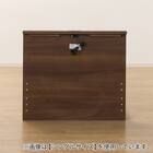 セミダブル ミニ棚付きベッドフレーム(NS-002 LEG/LOW すのこ MBR) 10枚目画像