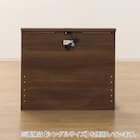 セミダブル ミニ棚付きベッドフレーム(NS-002 LEG/LOW すのこ MBR) 10枚目画像