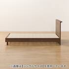 セミダブル ミニ棚付きベッドフレーム(NS-002 LEG/LOW すのこ MBR) 16枚目画像