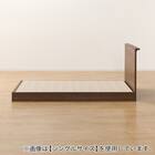 セミダブル ミニ棚付きベッドフレーム(NS-002 LEG/LOW すのこ MBR) 17枚目画像