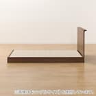 セミダブル ミニ棚付きベッドフレーム(NS-002 LEG/LOW すのこ MBR) 17枚目画像