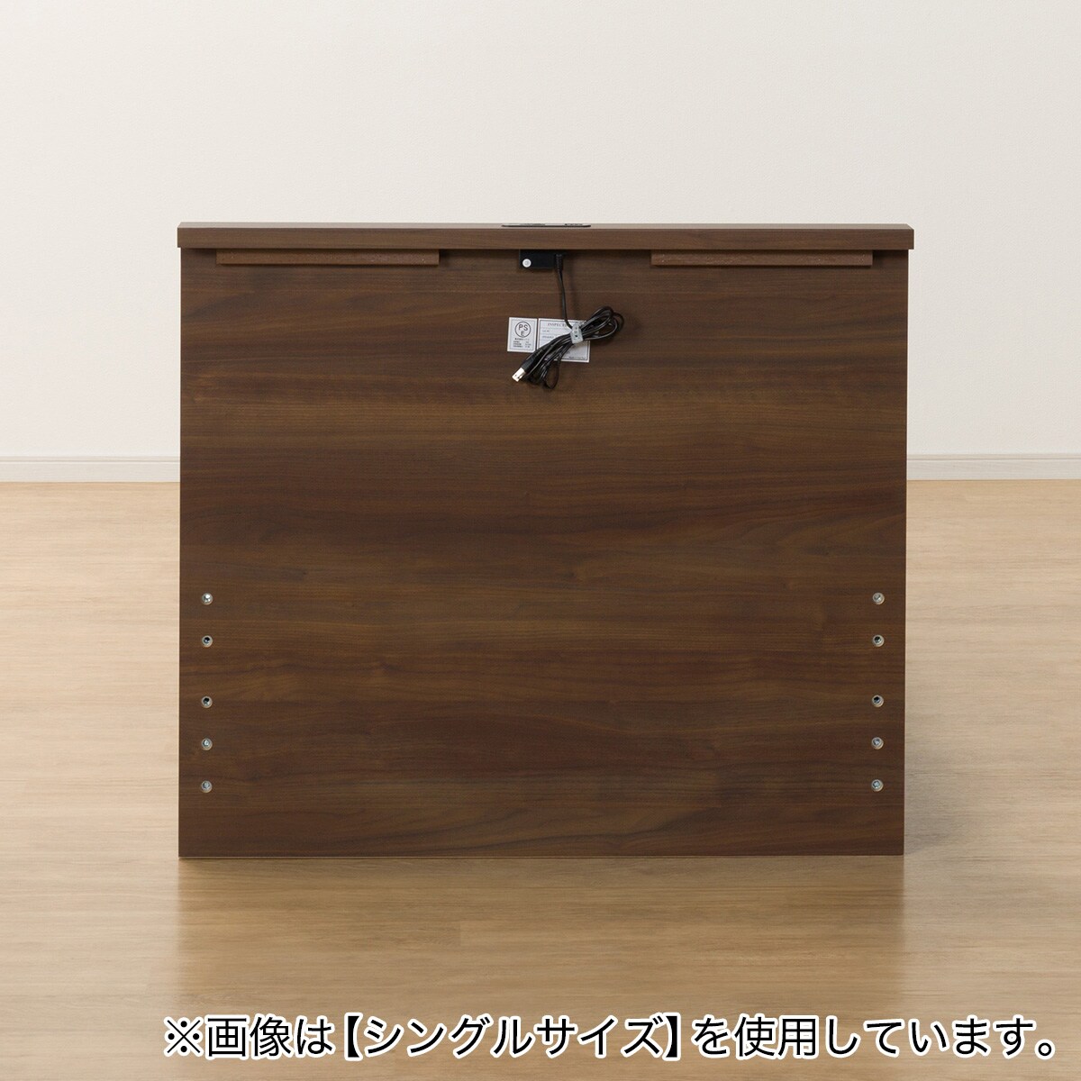 クイーン ミニ棚付きベッドフレーム(NS-002 深型/すのこ MBR