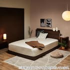 シングル 棚・サイド収納付きベッドフレーム(NS-003 LEG/LOW すのこ MBR) 19枚目画像