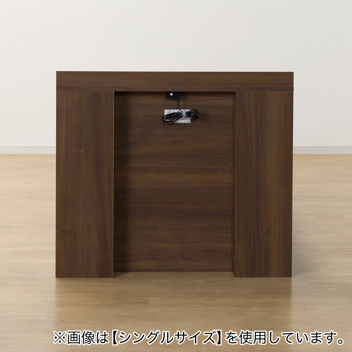 ダブル 棚・サイド収納付きベッドフレーム(NS-003 深型/床板 MBR