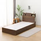 シングル 棚・照明・サイド収納付きベッドフレーム(NS-004 浅型/床板 MBR) 6枚目画像