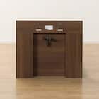 シングル 棚・照明・サイド収納付きベッドフレーム(NS-004 浅型/床板 MBR) 7枚目画像