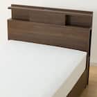 シングル 棚・照明・サイド収納付きベッドフレーム(NS-004 浅型/床板 MBR) 8枚目画像