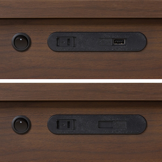 シングル 棚・照明・サイド収納付きベッドフレーム(NS-004 浅型/床板 MBR) 11枚目画像