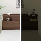 シングル 棚・照明・サイド収納付きベッドフレーム(NS-004 浅型/床板 MBR) 12枚目画像