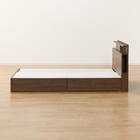 シングル 棚・照明・サイド収納付きベッドフレーム(NS-004 浅型/床板 MBR) 15枚目画像