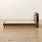 ダブル 棚・照明・サイド収納付きベッドフレーム(NS-004 LEG/LOW すのこ MBR) 19枚目画像