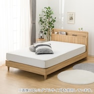 アンティーク調 棚付きベッドフレーム(PEL Sキャビ)【期間限定価格:11/28~1/5まで】