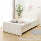 シングル ふわふわベッドフレーム (SLK WH) 1枚目画像