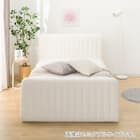 シングル ふわふわベッドフレーム (SLK WH) 2枚目画像