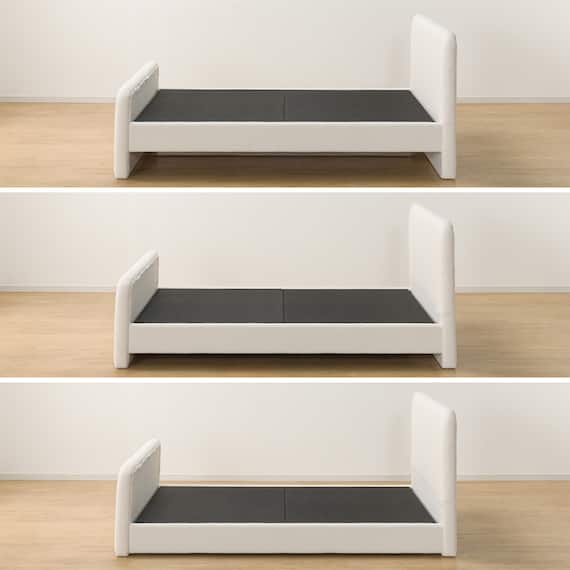 シングル ふわふわベッドフレーム (SLK WH) 9枚目画像