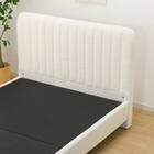 セミダブル ふわふわベッドフレーム (SLK WH) 6枚目画像