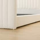 セミダブル ふわふわベッドフレーム (SLK WH) 13枚目画像