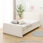 ダブル ふわふわベッドフレーム (SLK WH) 1枚目画像