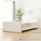 ダブル ふわふわベッドフレーム (SLK WH) 3枚目画像