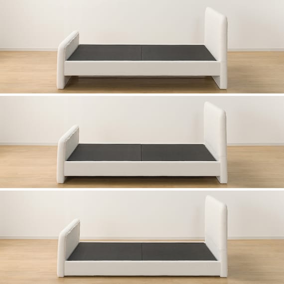 ダブル ふわふわベッドフレーム (SLK WH) 9枚目画像