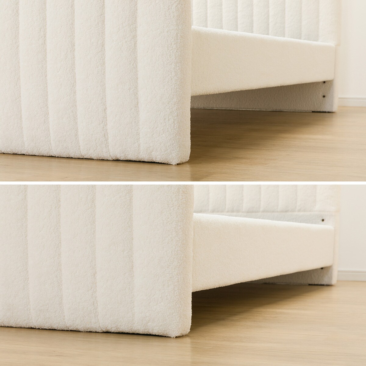 ダブル ふわふわベッドフレーム (SLK WH) | ニトリネット【公式】 家具