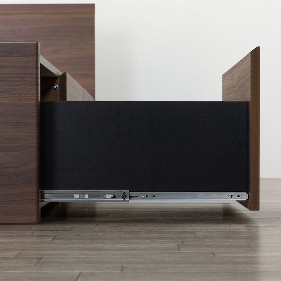 【大容量収納付き】チェストベッドフレーム シングル (N-ジオF-DP 40O-S すのこ MBR) 18枚目画像