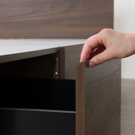 【大容量収納付き】チェストベッドフレーム シングル (N-ジオF-DP 40O-S すのこ MBR) 19枚目画像