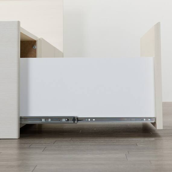 すのこセミダブルフラットヘッドボードチェストベッドセット(N-ジオF-DP WW/U1-03 EM） 15枚目画像