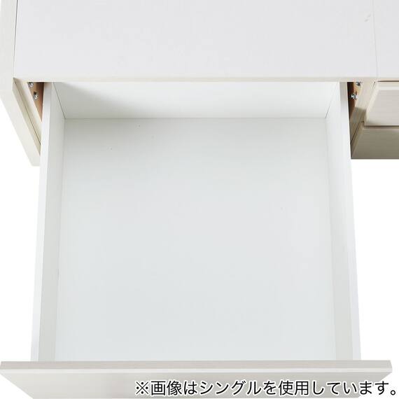 すのこセミダブルフラットヘッドボードチェストベッドセット(N-ジオF-DP WW/U1-03 EM） 17枚目画像