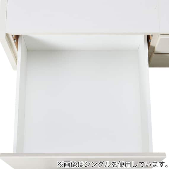 すのこセミダブルフラットヘッドボードチェストベッドセット(N-ジオF-DP WW/U1-03 EM) 17枚目画像