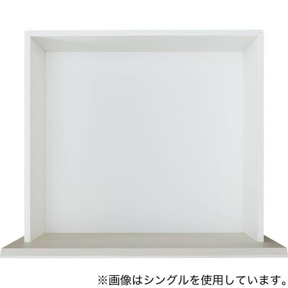 すのこセミダブルフラットヘッドボードチェストベッドセット(N-ジオF-DP WW/U1-03 EM） 18枚目画像