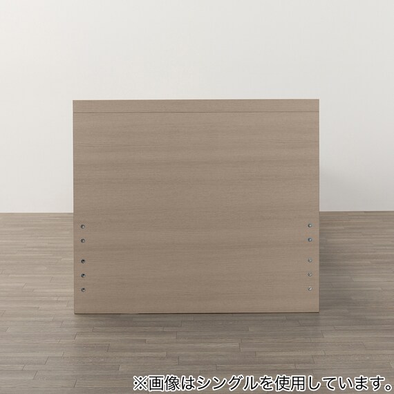 【大容量収納付き】チェストベッドフレーム セミダブル (N-ジオF-DP 40O-S すのこ GW) 17枚目画像