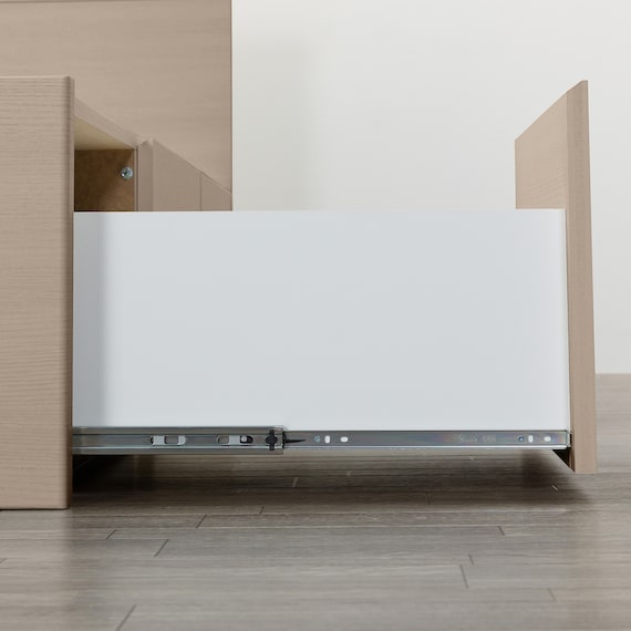 【大容量収納付き】チェストベッドフレーム セミダブル (N-ジオF-DP 40O-S すのこ GW) 18枚目画像