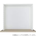 【大容量収納付き】チェストベッドフレーム セミダブル (N-ジオF-DP 40O-S すのこ GW) 21枚目画像