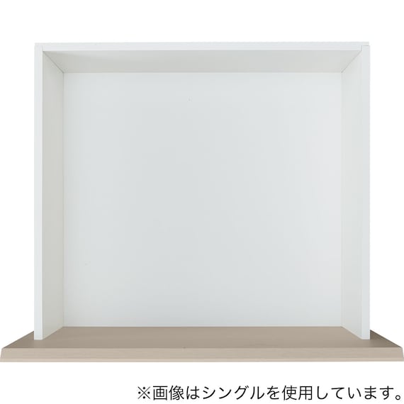 【大容量収納付き】チェストベッドフレーム セミダブル (N-ジオF-DP 40O-S すのこ GW) 21枚目画像