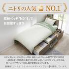 【大容量収納付き】ダブルチェストベッド + マットレスセット (N-ジオF-DP 40O-S すのこ WW/U1-03 EM) 2枚目画像