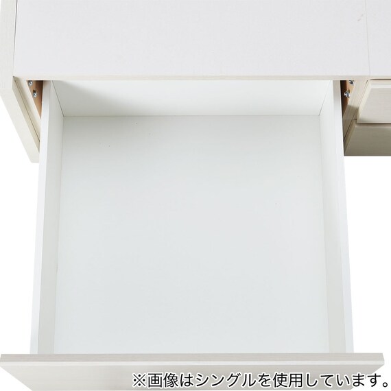 【大容量収納付き】ダブルチェストベッド + マットレスセット (N-ジオF-DP 40O-S すのこ WW/U1-03 EM) 17枚目画像