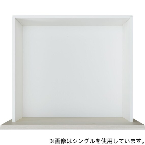 【大容量収納付き】ダブルチェストベッド + マットレスセット (N-ジオF-DP 40O-S すのこ WW/U1-03 EM) 18枚目画像