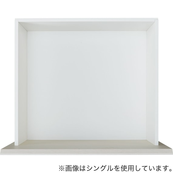 【大容量収納付き】ダブルチェストベッド + マットレスセット (N-ジオF-DP 40O-S すのこ WW/U1-03 EM) 18枚目画像