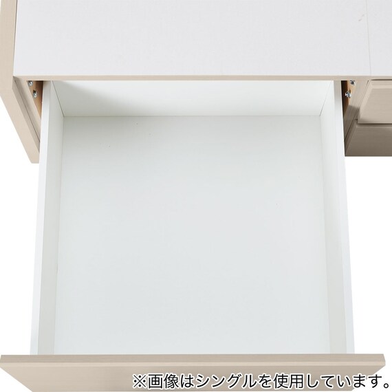 【大容量収納付き】チェストベッド + マットレスセット ダブル (N-ジオF-DP 40O-S すのこ GW/U1-03 EM) | ニトリ ...