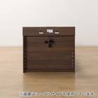 【大容量収納×棚・コンセント・ライト付き】チェストベッドフレーム ダブル (N-ジオC-DP 40O-S すのこ MBR) 18枚目画像