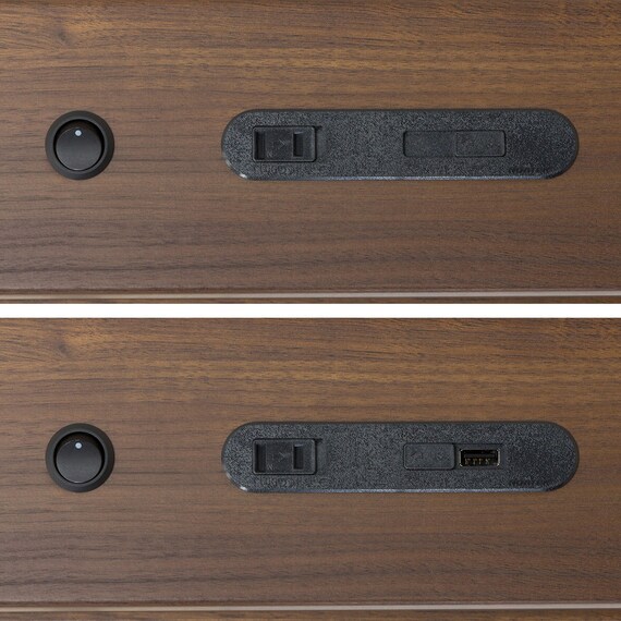 【大容量収納×棚・コンセント・ライト付き】チェストベッドフレーム ダブル (N-ジオC-DP 40O-S すのこ MBR) 21枚目画像