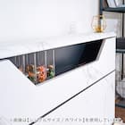 棚・照明付きベッドフレーム(大理石調 SD WH) 7枚目画像