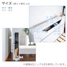 棚・照明付きベッドフレーム(大理石調 SD WH) 21枚目画像