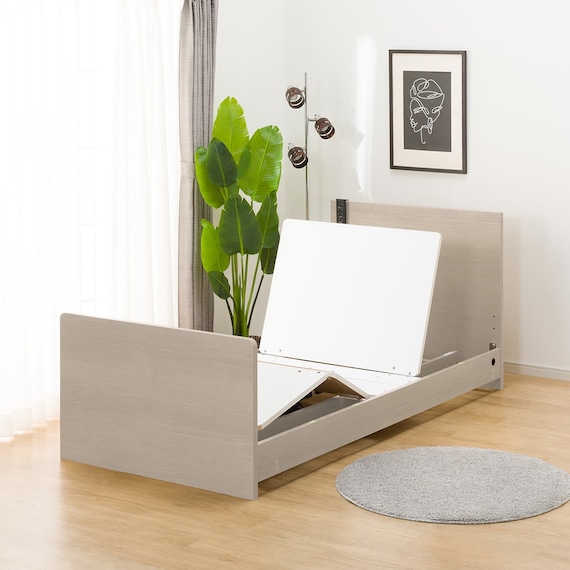 【非課税】電動シングルベッドフレーム + マットレスセット(NS001 ST GY/E2-04) 13枚目画像