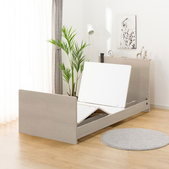 【非課税】電動シングルベッドフレーム + マットレスセット(NS002 ST GY/E2-04) 10枚目画像