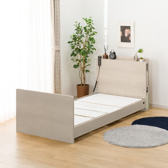 【非課税】電動シングルベッドフレーム + マットレスセット(NS003 ST GY/E2-04) 10枚目画像