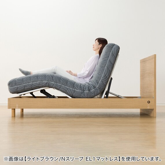 非課税】電動シングルベッドフレーム + マットレスセット(NS001 LEG 