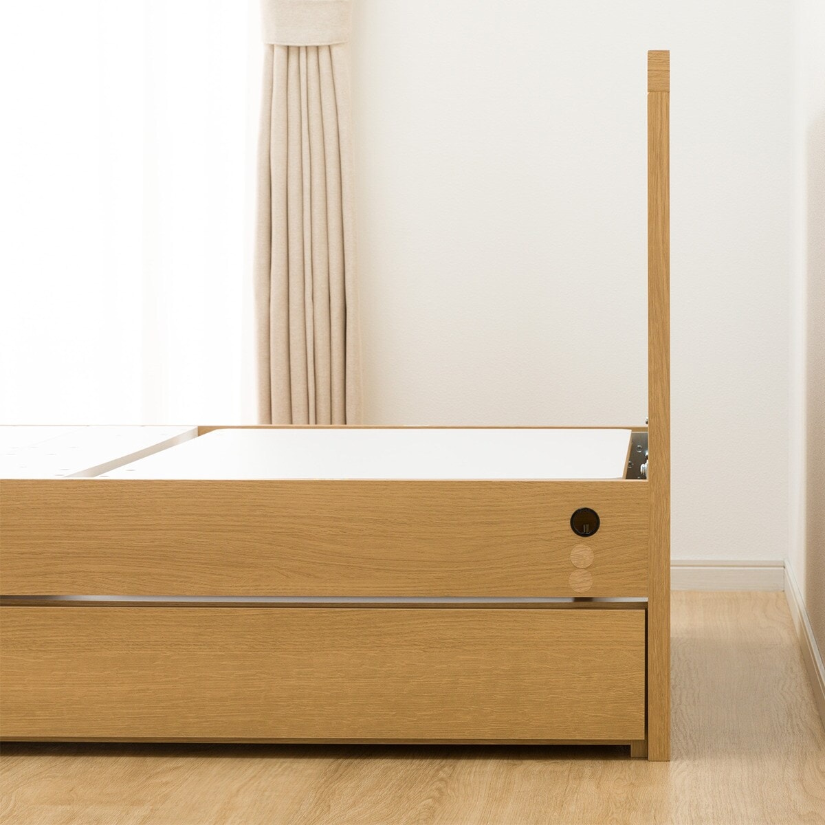 非課税】電動シングルベッドフレーム(NS001 DR LBR) | ニトリネット